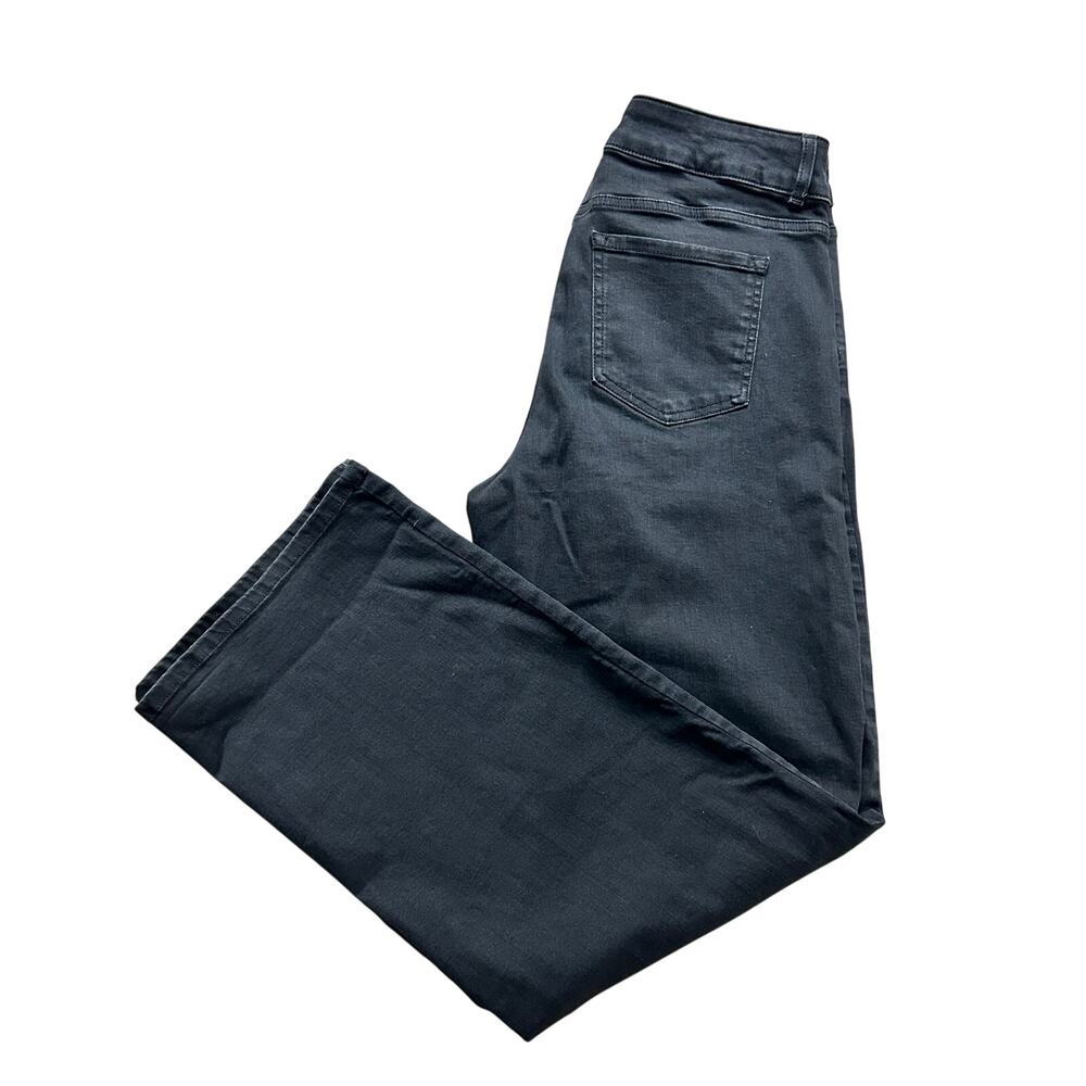 J. Jill Denim High-Rise Full Leg black jeans size 12 regular/long
